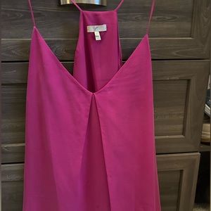 100% Silk Blouse Fushia